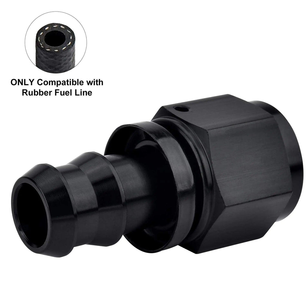 EVIL ENERGY AN Push Lock Hose Fittings Straight EVILENERGY