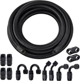 EVIL ENERGY 4/6/8/10AN Nylon Braided CPE Fuel Hose Kit Fuel Hose Fitting Kit 10-20FT