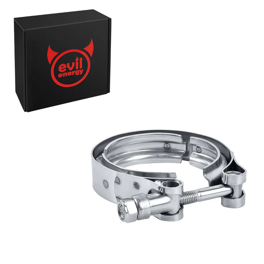 EVIL ENERGY 2.5 /3.0 Inch V Band Clamp for Flange Kit Stainless Steel  (No flanges)