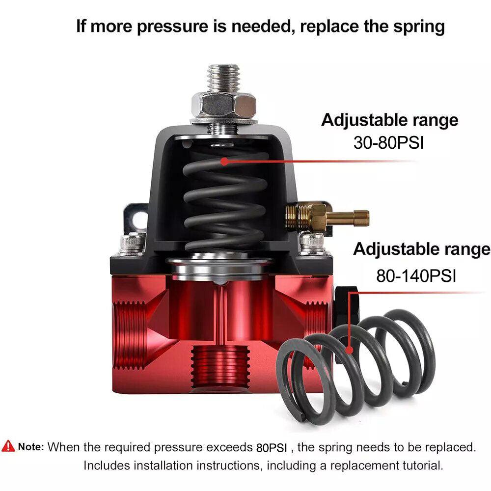 EFI Returnless Fuel System Kit OEM Rail Stealth Adjustable 30-140PSI | EVIL ENERGY