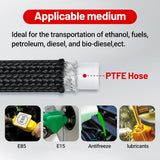 EVIL ENERGY 4AN PTFE E85 Fuel Line Nylon Braided Fuel Hose 10FT