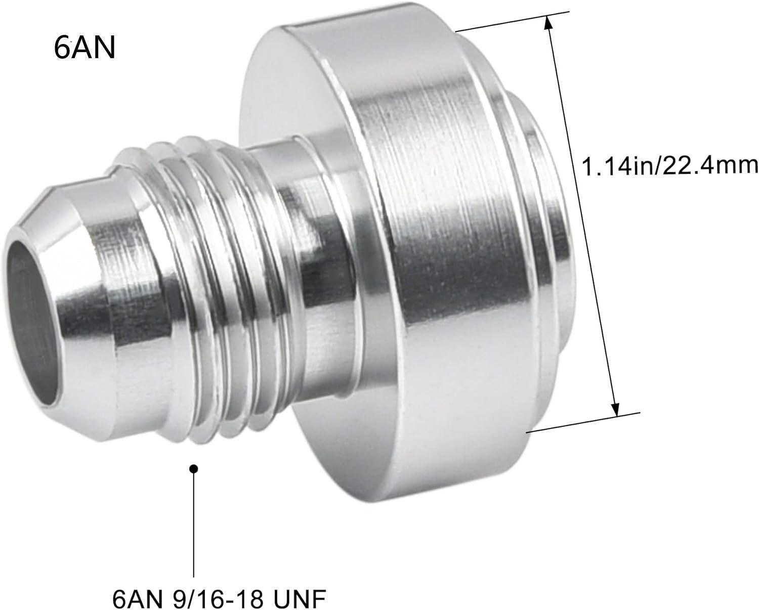 EVIL ENERGY 3/4/6/8/10/12/16/20AN Male Weld on Bung Fitting Aluminum/Stainless steel