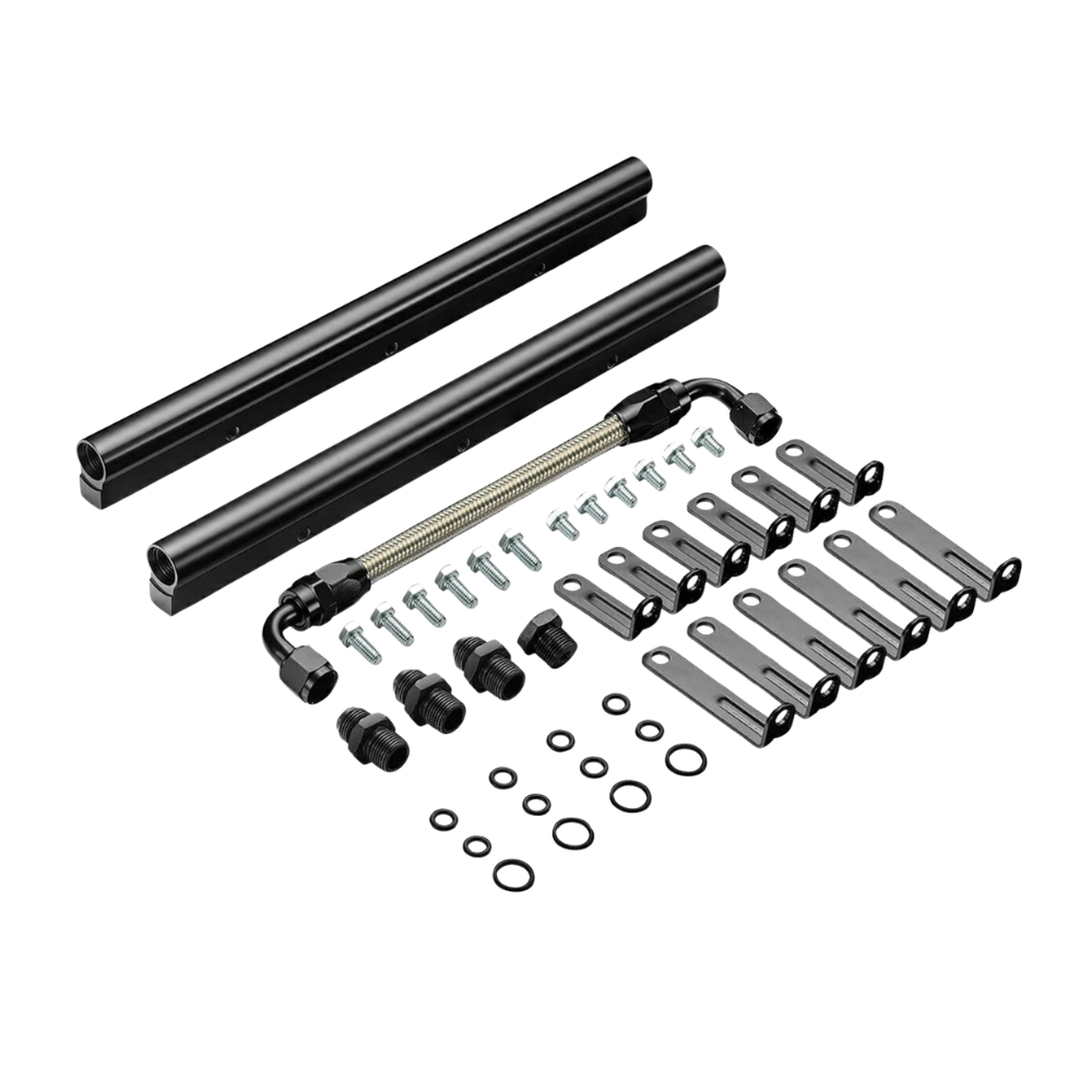 Evil Energy Intake Manifold + Fuel Rail Kit Bundle 300-137 For Single Plane EFI - GM LS1/LS2/LS6