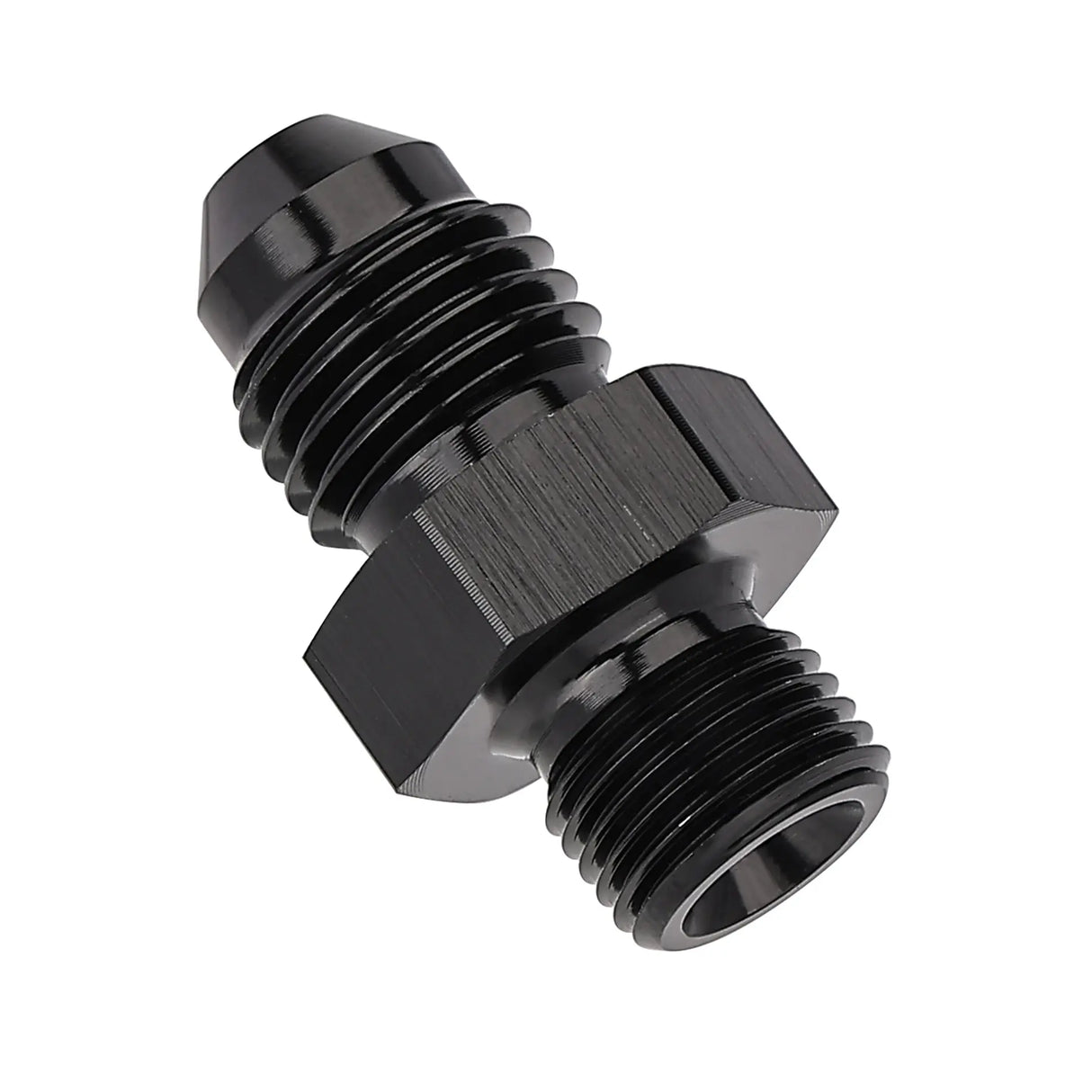 AN Male to BSP Fitting - 4/6/8/10/12 AN Adapter Straight Aluminum Black | High-Performance Fuel System Solution | EVIL ENERGY