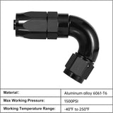 One Piece Full Flow Hose End Fitting Swivel For CPE Braided Hose (4/6/8/10/12AN)|EVIL ENERGY