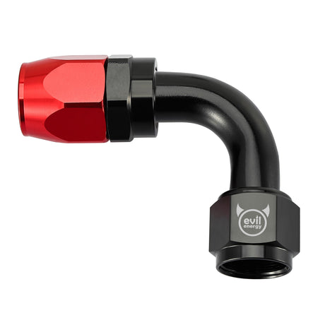 EVIL ENERGY AN Hose End Fitting Red&Black Swivel Aluminum (4/6/8/10/12AN)