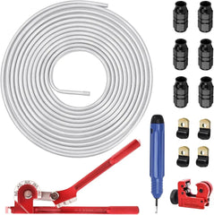 EVILENERGY EVIL ENERGY  Aluminum Coiled Fuel Line Hard Tubing Kit 1060 Grade Aluminum Tube 25FT （3/8 5/16 inch）