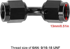 EVIL ENERGY EVIL ENERGY AN Female to AN Female Swivel Coupler Union Fitting Adapter Aluminum (3/4/6/8/10/12/16AN)