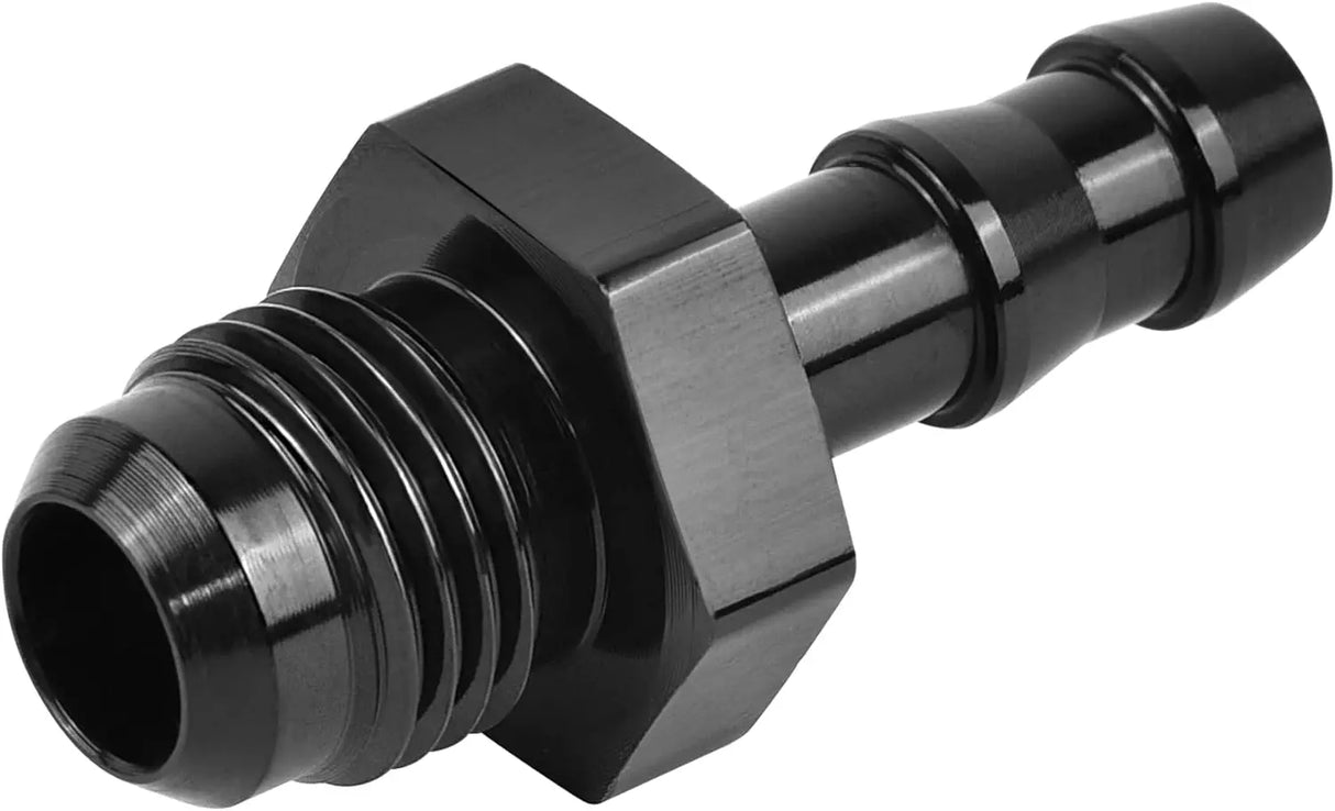  EVIL ENERGY 6AN Male to 3/8 Hardline Compression Fitting  Adapter Aluminum Black : Automotive