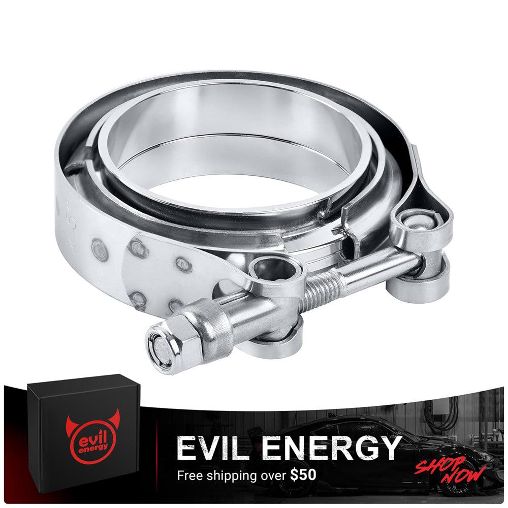 EVIL ENERGY V Band Clamp With Flange Male Female Stainless Steel Mild Steel Flange (1.5-5.0inch)