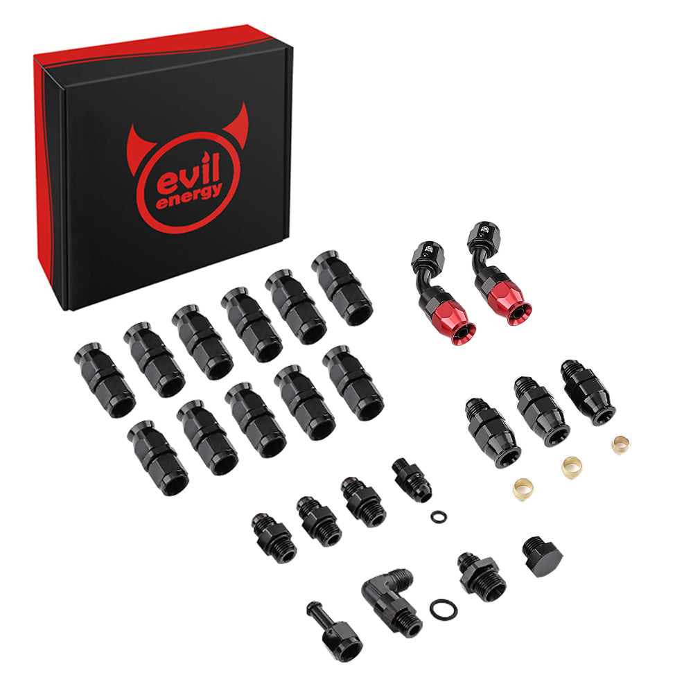 EFI Fuel System Kit PTFE Fuel Line 300LPH Fuel Pump 10 Micron Filter Universal | EVIL ENERGY