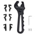 EVIL ENERGY Non Marring Wrench Adjustable AN Fitting Wrench 3-16AN Spanner Aluminum [Black]