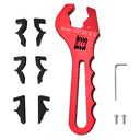 EVIL ENERGY Non Marring Wrench Adjustable AN Fitting Wrench 3-16AN Spanner Aluminum [Red]