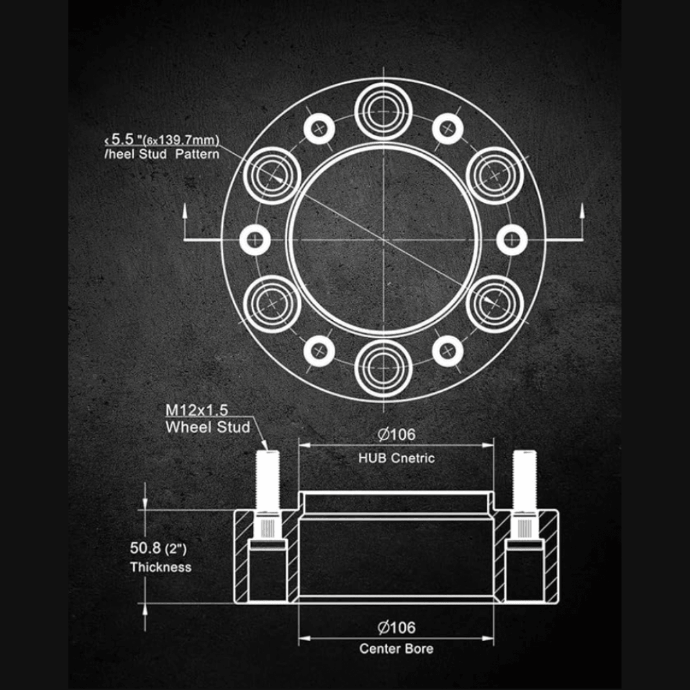 Hubcentric Wheel Spacers[2 Inch]