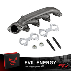 EVIL ENERGY DORMAN 674-694XD - Ceramic Coated Passenger Side Exhaust Manifold Kit