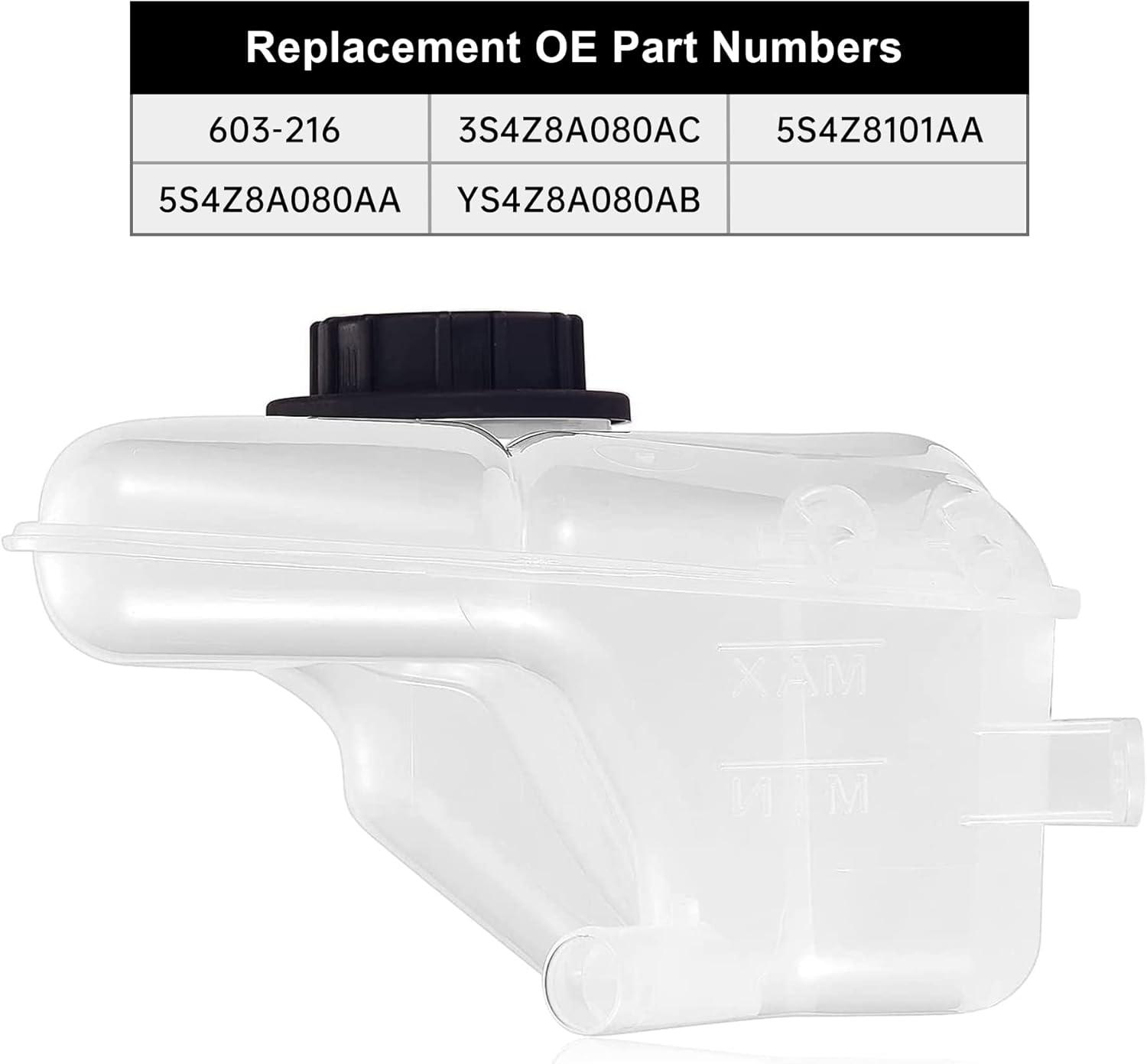 EVIL ENERGY Coolant Reservoir Tank with Cap Compatible with 2000-2007 Focus Replacement for 603-216