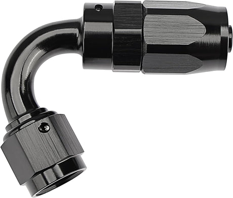 EVIL ENERGY AN Hose End Fitting Straight Swivel Aluminum Black (4/6/8/10/12AN)