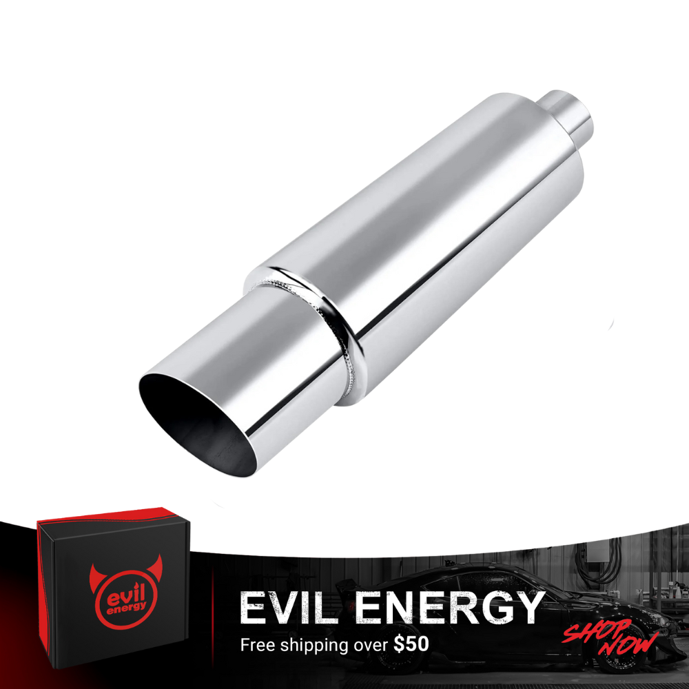 EVIL ENERGY Universal Stainless Steel Burnt Exhaust Tips 15" Length Exhaust Muffler