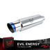 EVIL ENERGY Universal Stainless Steel Burnt Exhaust Tips 15" Length Exhaust Muffler