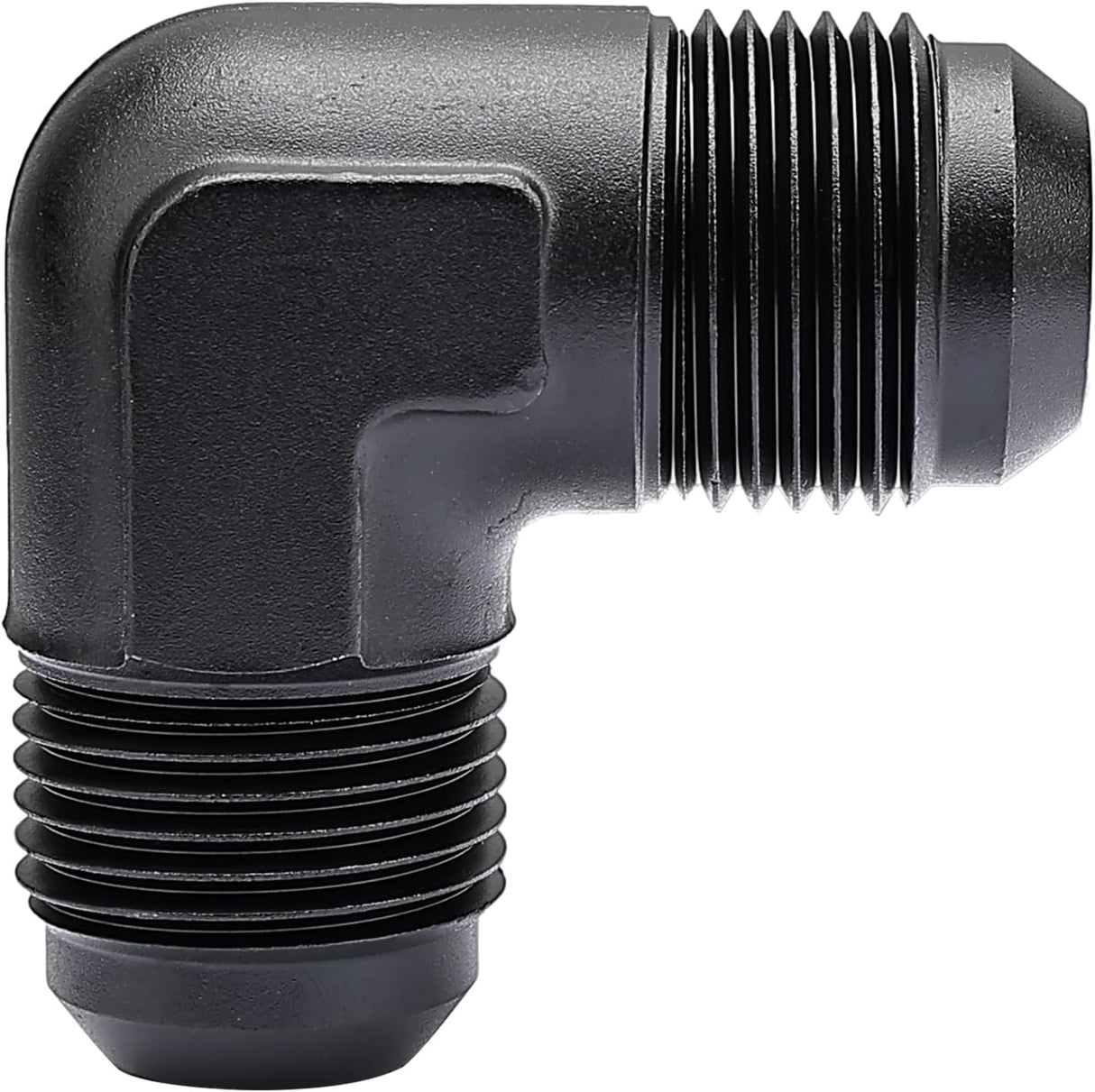 EVIL ENERGY AN Male to Male Flare 45/90 Degree Union Coupler Fitting Coupling Aluminum Black (	3/4/6/8/10/12AN)