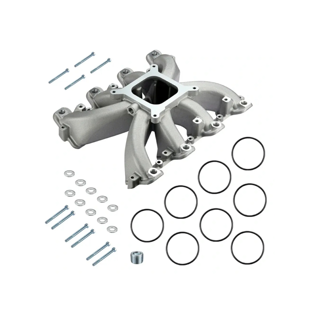 Evil Energy Intake Manifold + Fuel Rail Kit Bundle 300-137 For Single Plane EFI - GM LS1/LS2/LS6