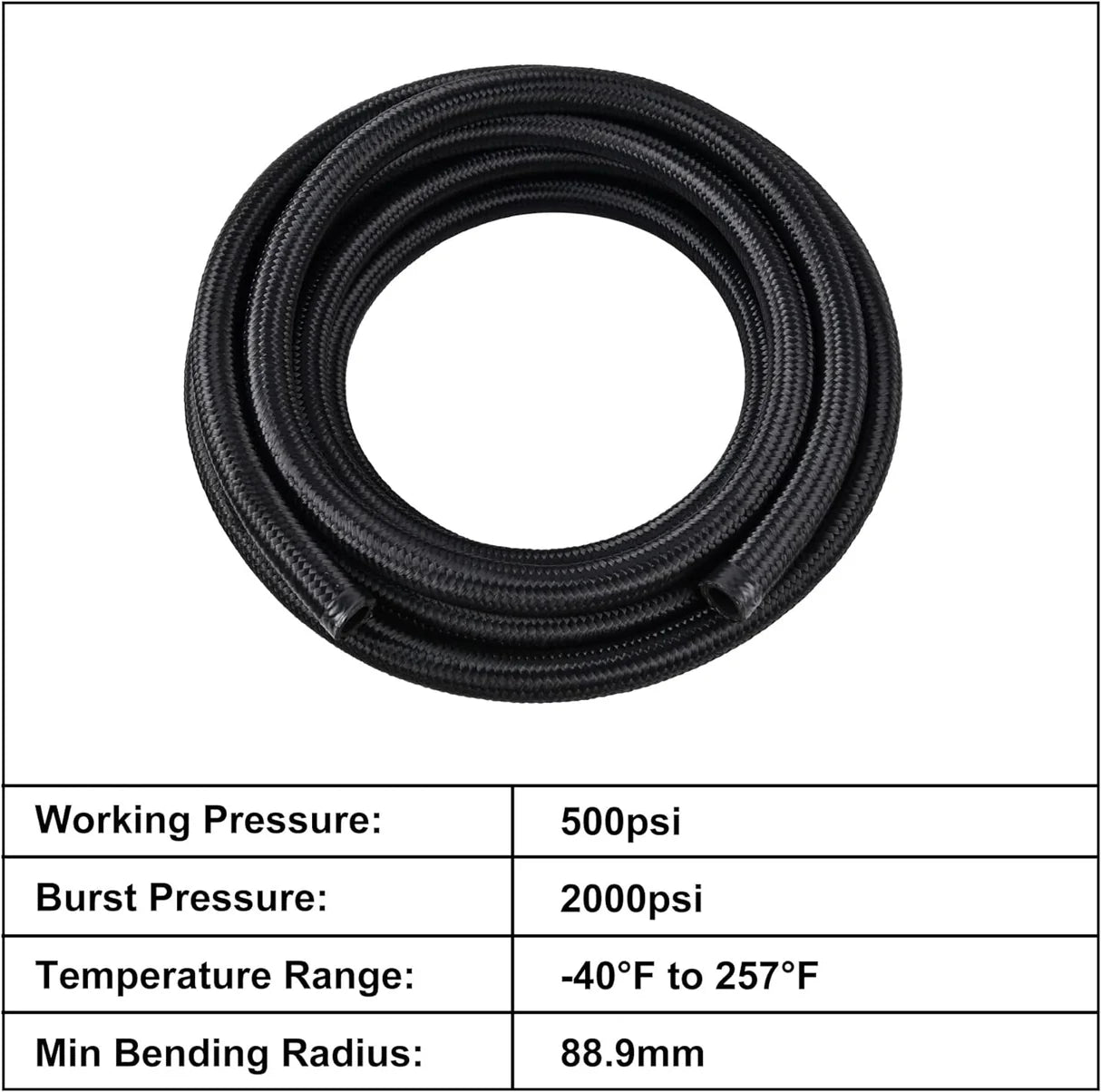 8AN Nylon Braided Fuel Hose[8AN]