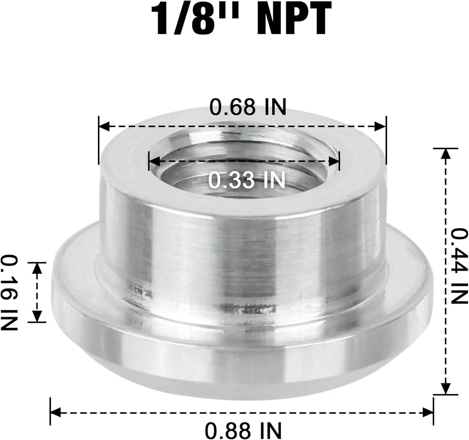 EVIL ENERGY EVIL ENERGY NPT Female Weld on Bung Fitting Aluminum (1/2" 1/4" 1/8" 3/4" 3/8" )