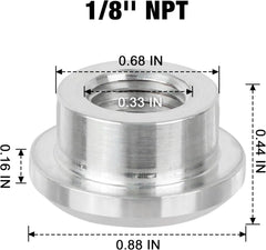 EVIL ENERGY EVIL ENERGY NPT Female Weld on Bung Fitting Aluminum (1/2" 1/4" 1/8" 3/4" 3/8" )