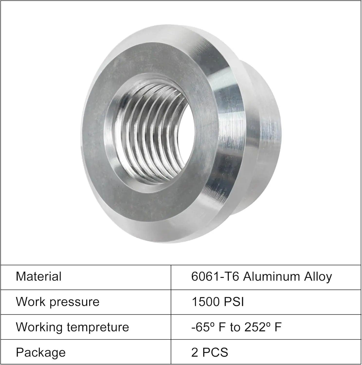 EVIL ENERGY EVIL ENERGY NPT Female Weld on Bung Fitting Aluminum (1/2" 1/4" 1/8" 3/4" 3/8" )