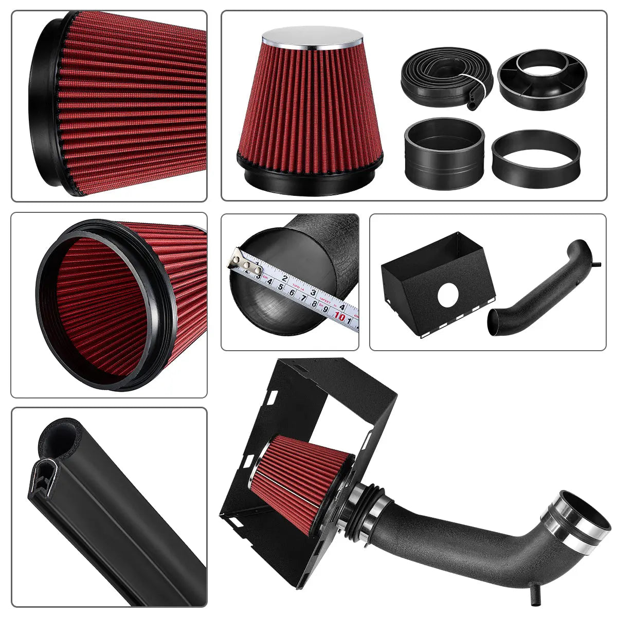 mysite Air Intake Kit For 2002-2008 Dodge Ram 1500 2500 4.7L 5.7L V8 ｜EVIL ENERGY