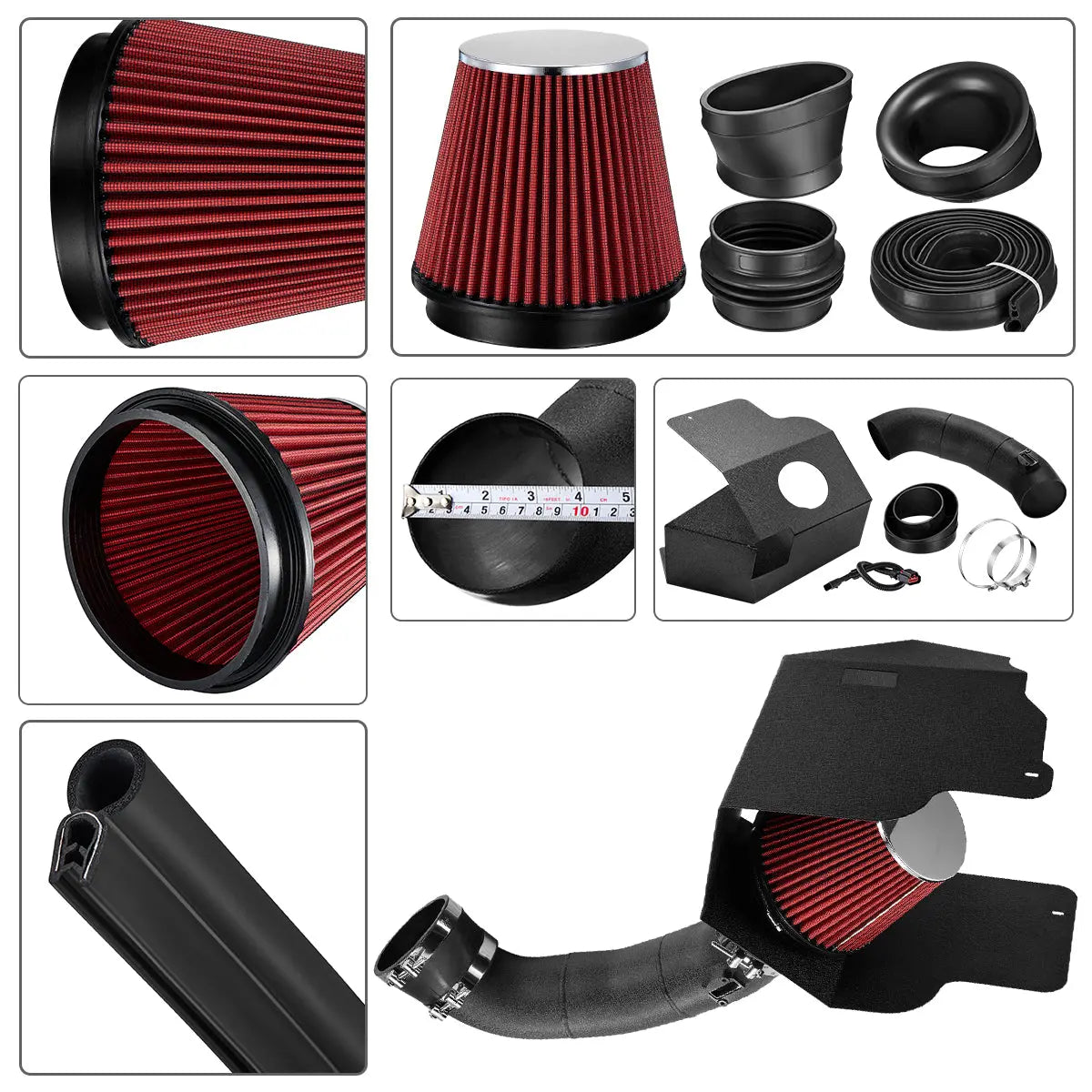 mysite Cold Air Intake Kit For 2017-2019 6.7L Powerstroke Diesel F250 F350 F450 F550 | EVIL ENERGY