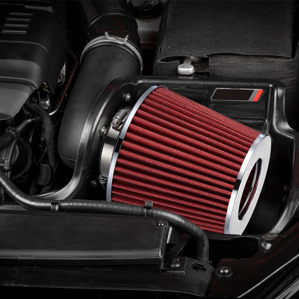 mysite Cold Air Intake Kit w/Filter For 08-17 Nissan 370Z / 08-13 Infiniti G37 3.7L V6｜EVIL ENERGY