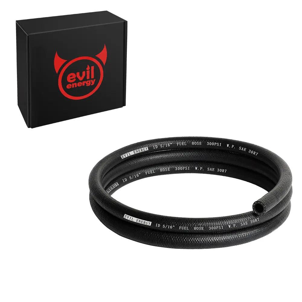 Evilenergy EVIL ENERGY 1/2 Fuel Hose Line Push Lock NBR Rubber SAE 30R7 5/10/25FT 217PSI