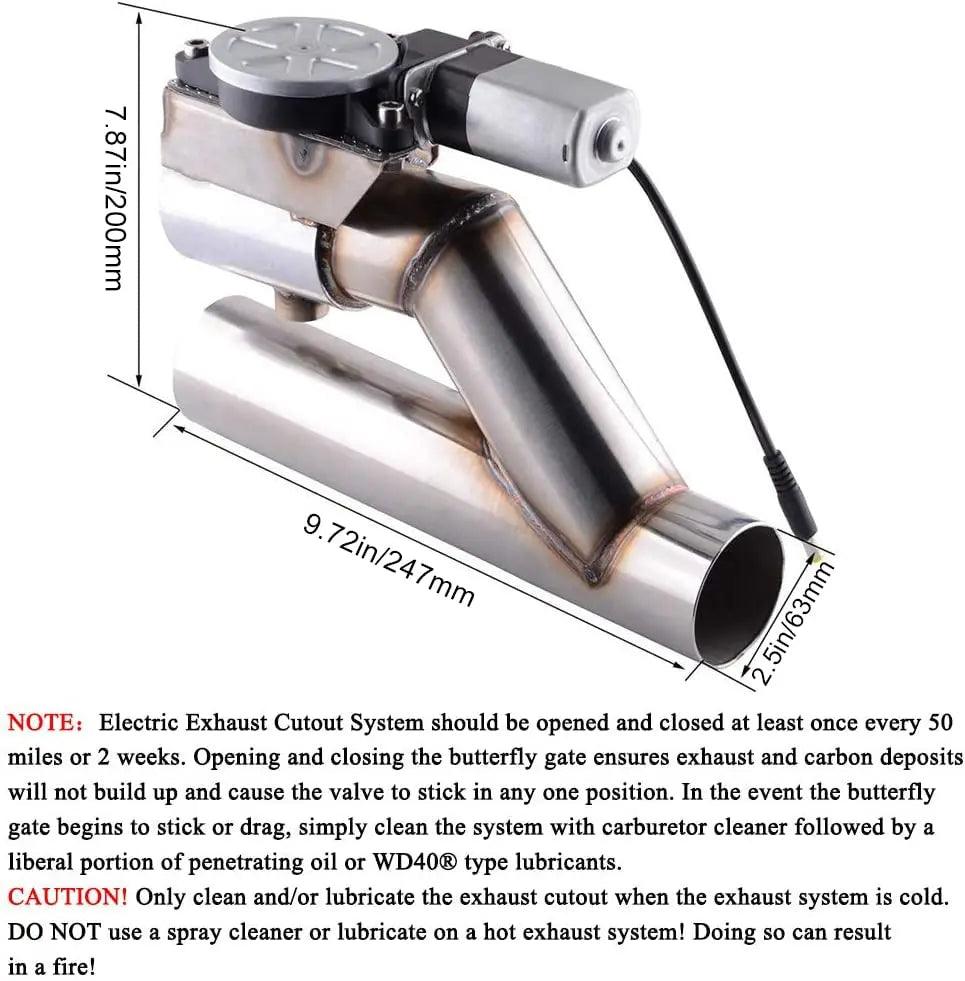 Evilenergy 2.5" Electric Exhaust Cutout