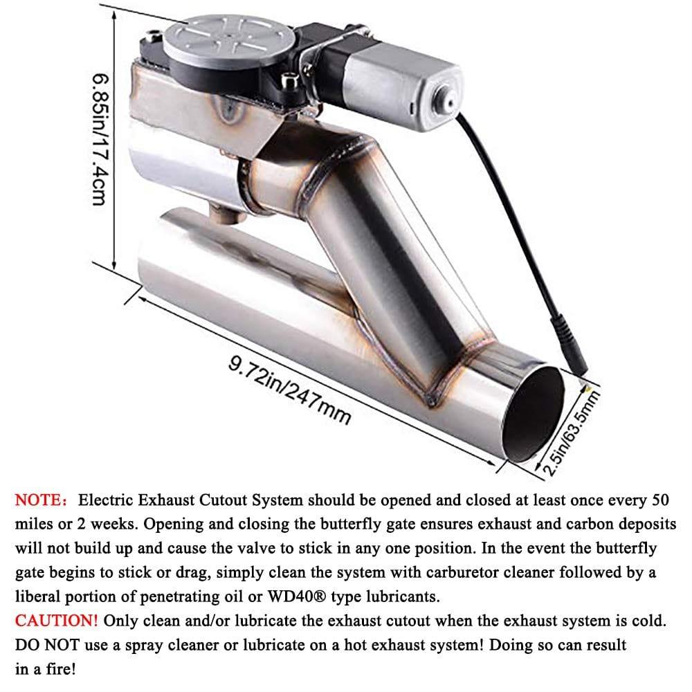 Evilenergy EVIL ENERGY 2.5 Exhaust Valve Kit with Controller Remote