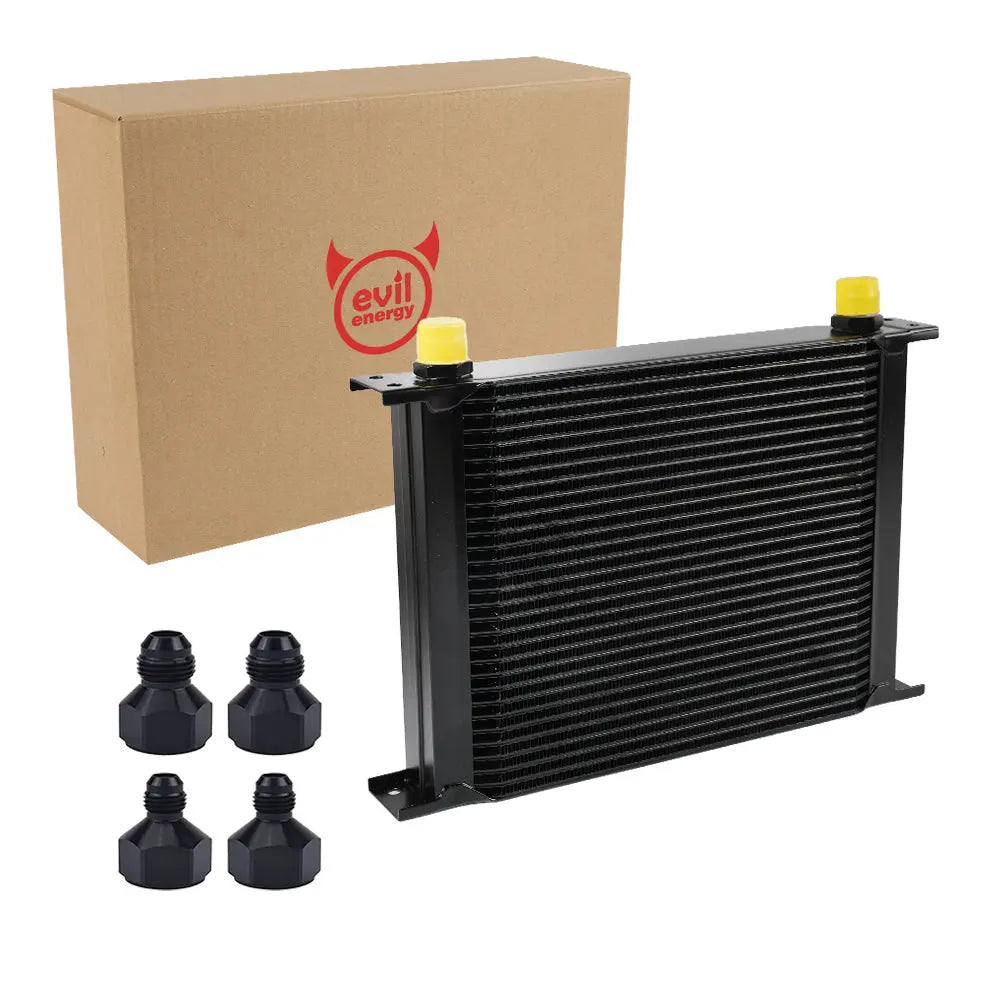 Evilenergy EVIL ENERGY 30 Row AN10-10AN Stacked Plate Oil Cooler Universal Engine Transmission