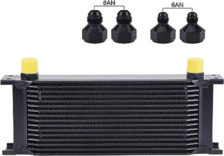 Evilenergy EVIL ENERGY 30 Row AN10-10AN Stacked Plate Oil Cooler Universal Engine Transmission