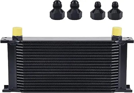 Evilenergy EVIL ENERGY 30 Row AN10-10AN Stacked Plate Oil Cooler Universal Engine Transmission