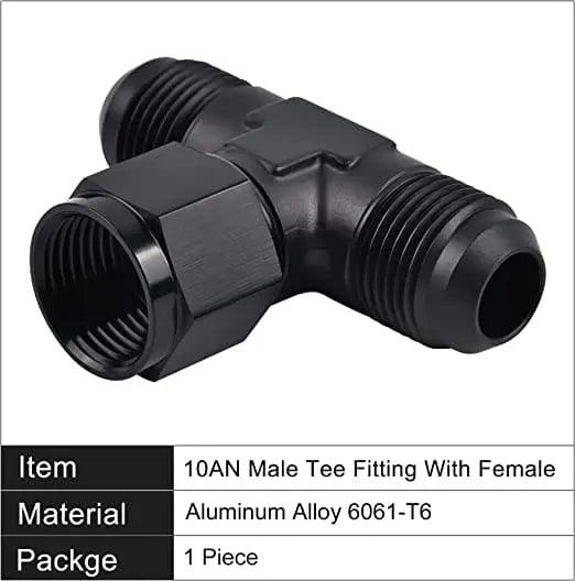 Evilenergy EVIL ENERGY 4/6/8/10AN Male Tee Fitting Adaptor with Female Swivel on Side