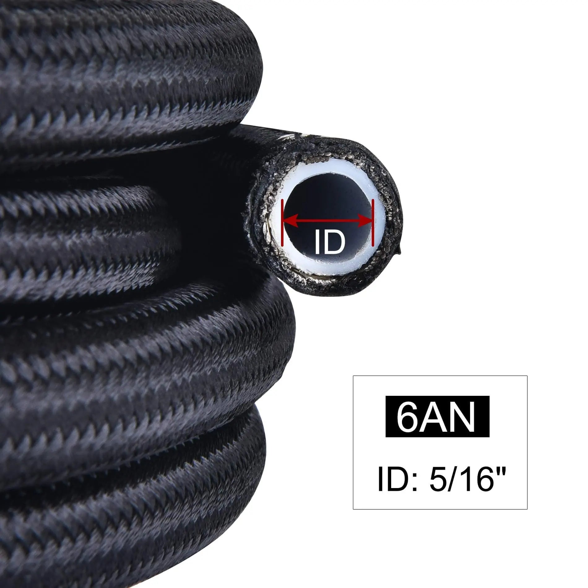 EVIL ENERGY 4/6/8/10AN PTFE Fuel Line Fitting Kit E85 Nylon Braided ...