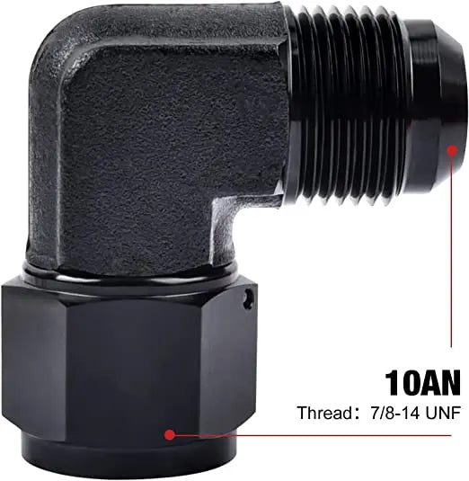 6AN 90 Degree Swivel Coupler Fitting