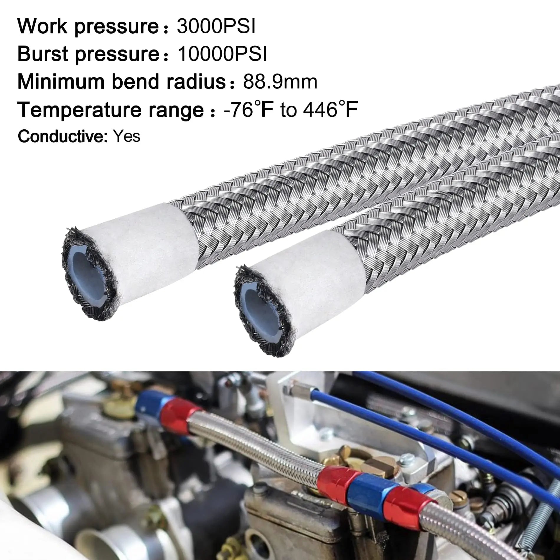 EVIL ENERGY 6AN 3 8 PTFE LS Swap EFI Fuel Line Fitting Kit E85 evil-energy-6an-3-8-ptfe-ls-swap-efi-fuel-line-fitting-kit-e85