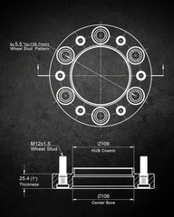 EVIL ENERGY Wheel Spacers 6x135 for F-150, Expedition, Lobo 2015-2023 4WD (1.5 Inch) - 4PCS