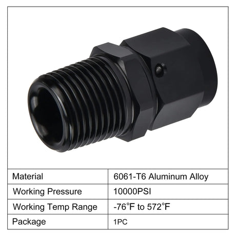 Evilenergy EVIL ENERGY AN Female to NPT Male Swivel Fitting Aluminum