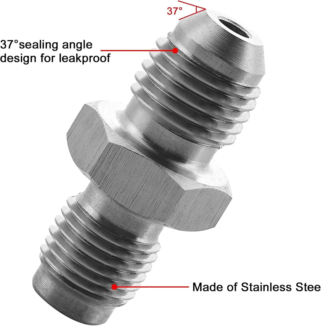 EVIL ENERGY EVIL ENERGY AN Male Flare to Male Metric Thread Brake Fitting Stainless Steel Adapter