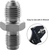 EVIL ENERGY EVIL ENERGY AN Male Flare to Male Metric Thread Brake Fitting Stainless Steel Adapter