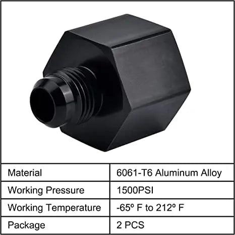 Evilenergy EVIL ENERGY AN Male Flare to NPT Female Fitting Adapter Aluminum 2PCS