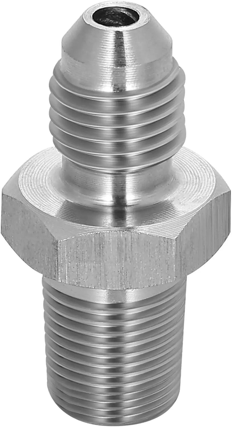 EVIL ENERGY EVIL ENERGY AN Male Flare to NPT Pipe Fitting Adapter Stainless Steel Straight