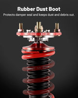 EVIL ENERGY EVIL ENERGY Coilovers Suspension Kit Coilovers Compatible for Honda Civic 2006-2011 Acura CSX 2006-2011 Height Adjustable Coilovers Lowering Kit Twin-Tube Coilover Shocks for Comfortable Ride