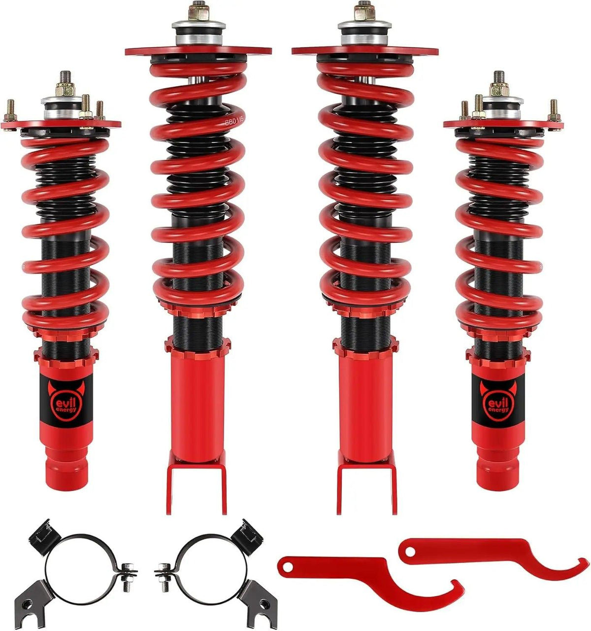 EVIL ENERGY EVIL ENERGY Coilovers Suspension Kit Coilovers Compatible for Infiniti G35x 2003-2008 G37x 2008-2013 M35x 2006-2010 M45x 2006-2010 Height Adjustable Coilovers Twin-Tube Lowering Kit